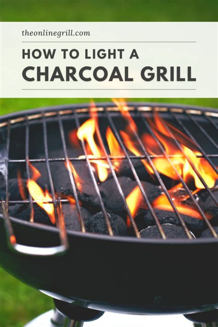 How do you light a charcoal grill with lighter fluid?