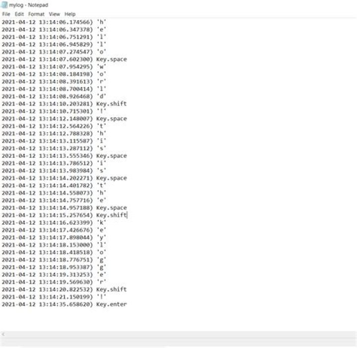 Python/Spy.KeyLogger.EF